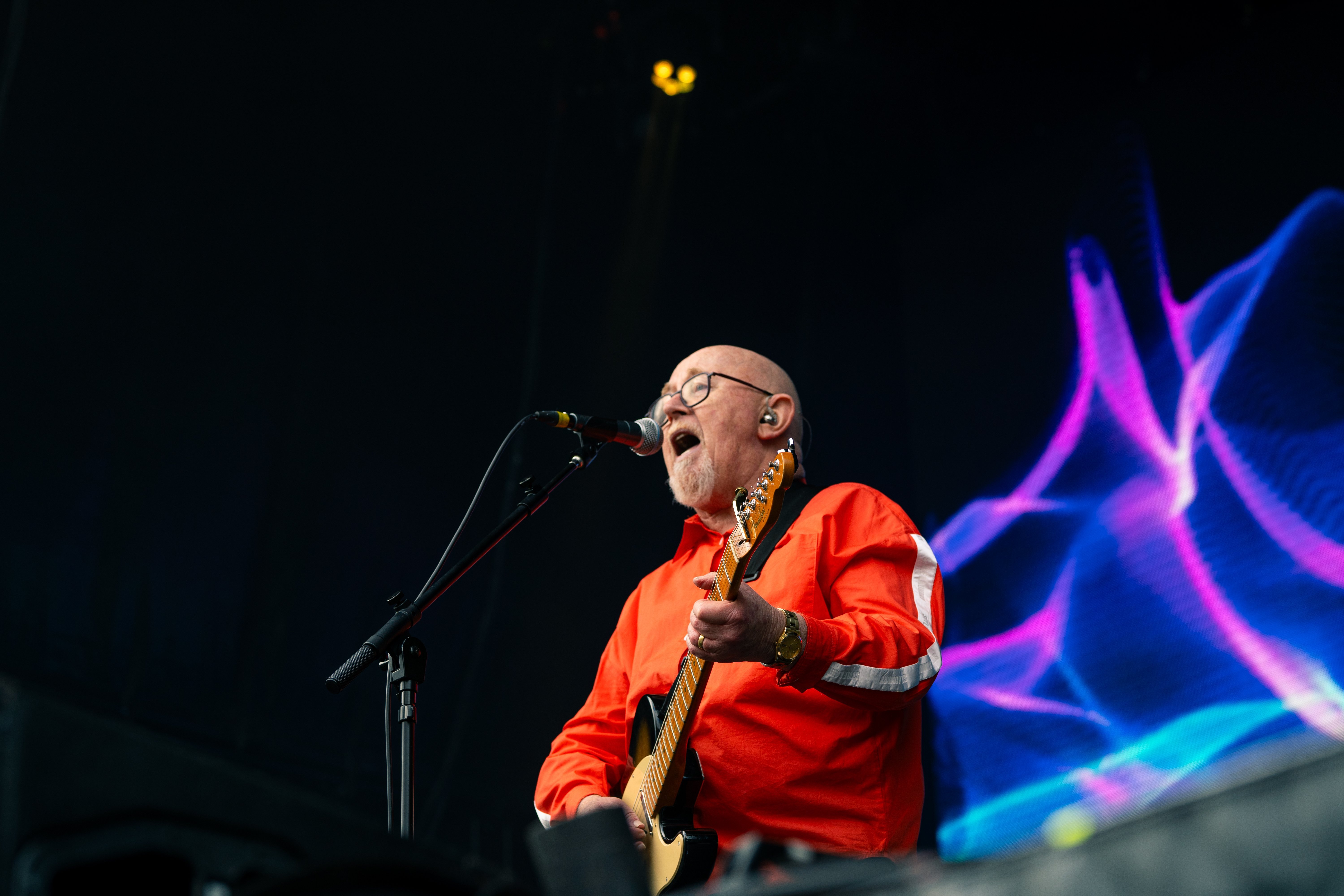 Sir Dave Dobbyn took to the stage on the first day of Rhythm & Alps. PHOTO:  IZAAK KIRKBECK