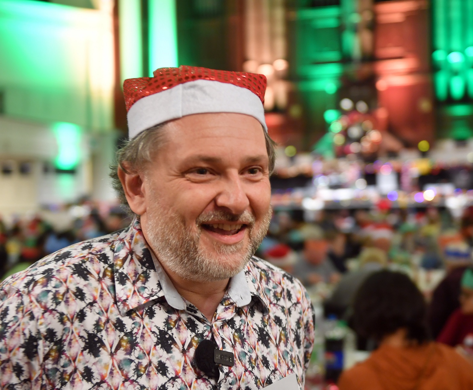 Dunedin Christmas Charitable Trust chairman Rob Riddell Tigeir at the dinner yesterday.