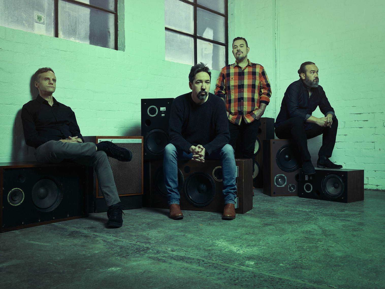 Shihad, from left Phil Knight, Jon Toogood, Tom Larkin and Karl Kippenberger.