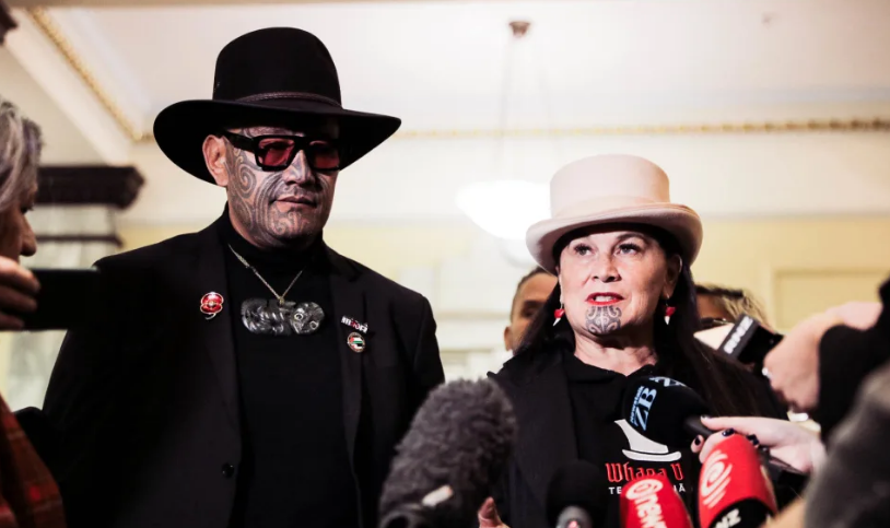 Te Pati Māori co-leaders Rawiri Waititi and Debbie Ngawera-Packer Photo: RNZ 