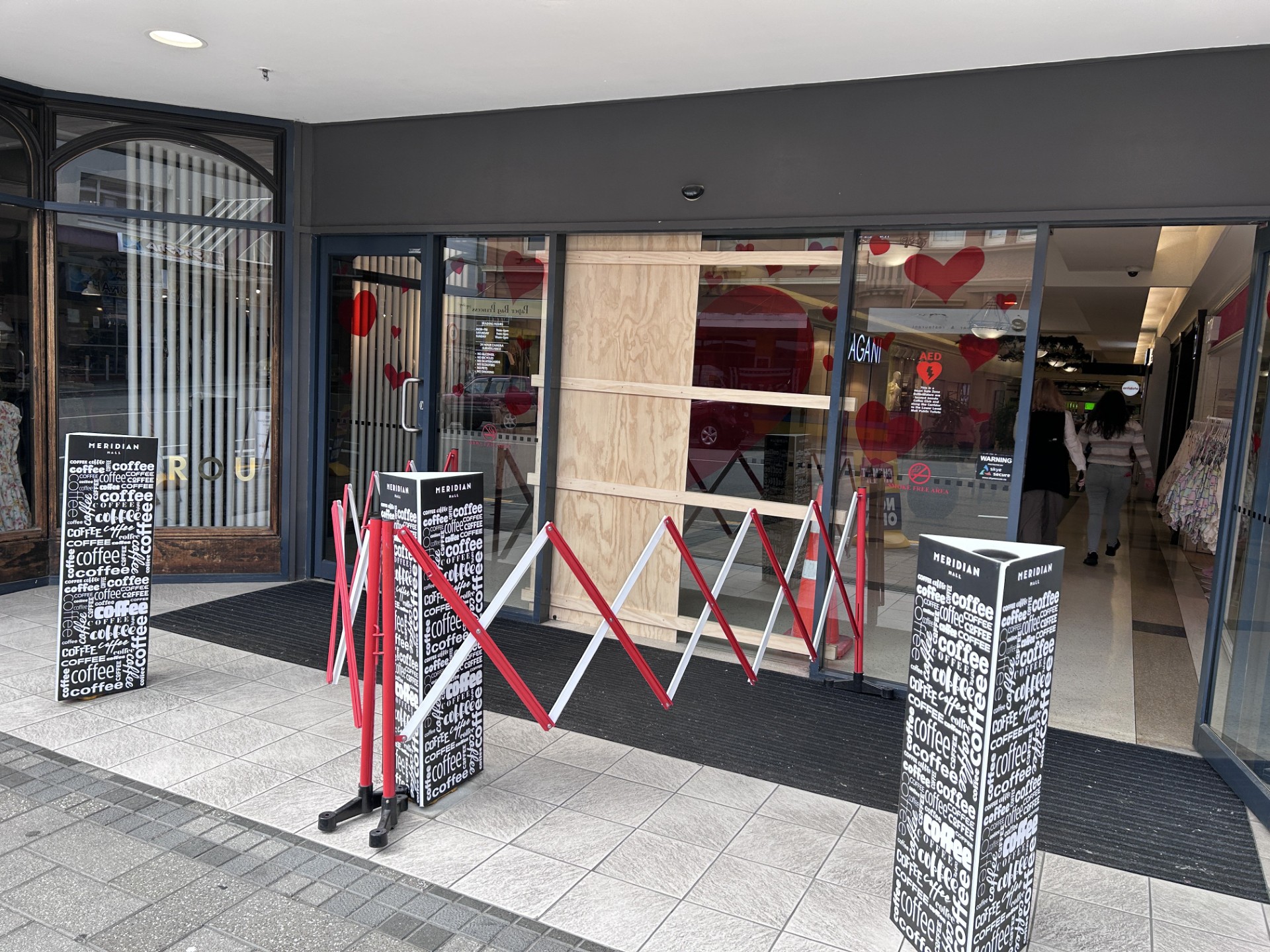 The side entrance to Meridian Mall in Hanover St. PHOTO: GREGOR RICHARDSON 