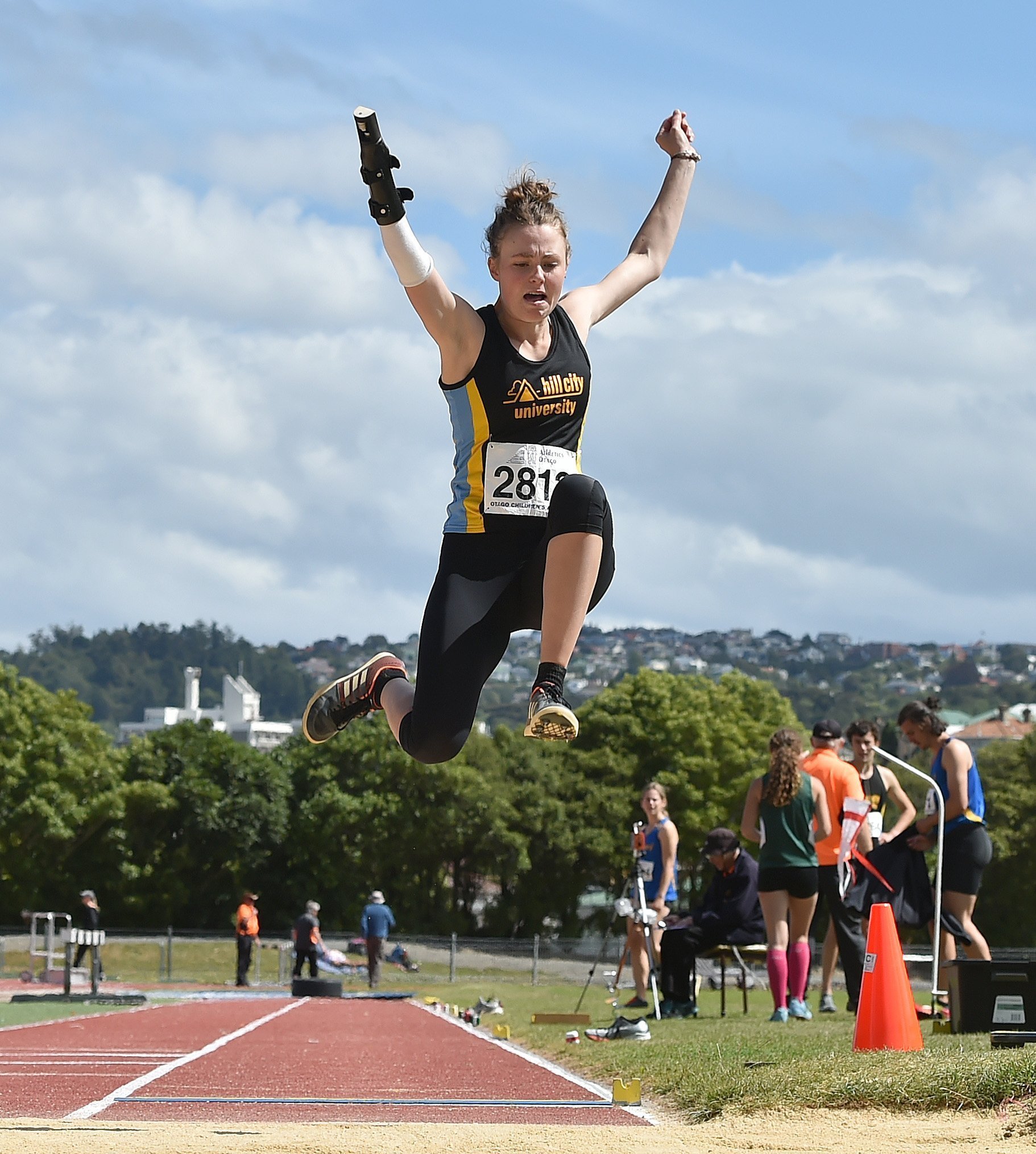 Olympian Anna Grimaldi competing at the Caledonian Ground in 2019. Photos: ODT files