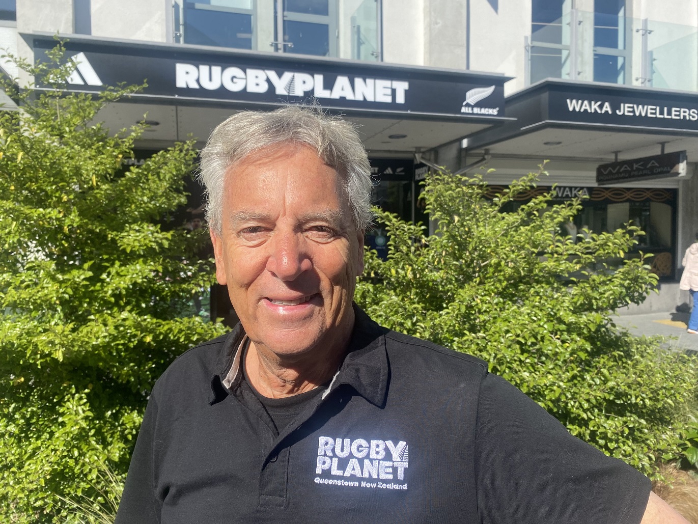 Rugby Planet owner Miles Wilson says his store is often still busy at closing time. Photo: Philip...