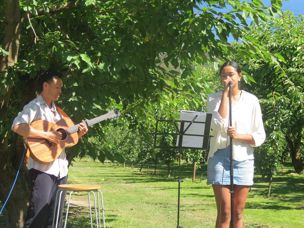 Adrian Mak and Grace Tiko, of Cromwell, perform at the annual Cheeki Cherries fundraiser in...