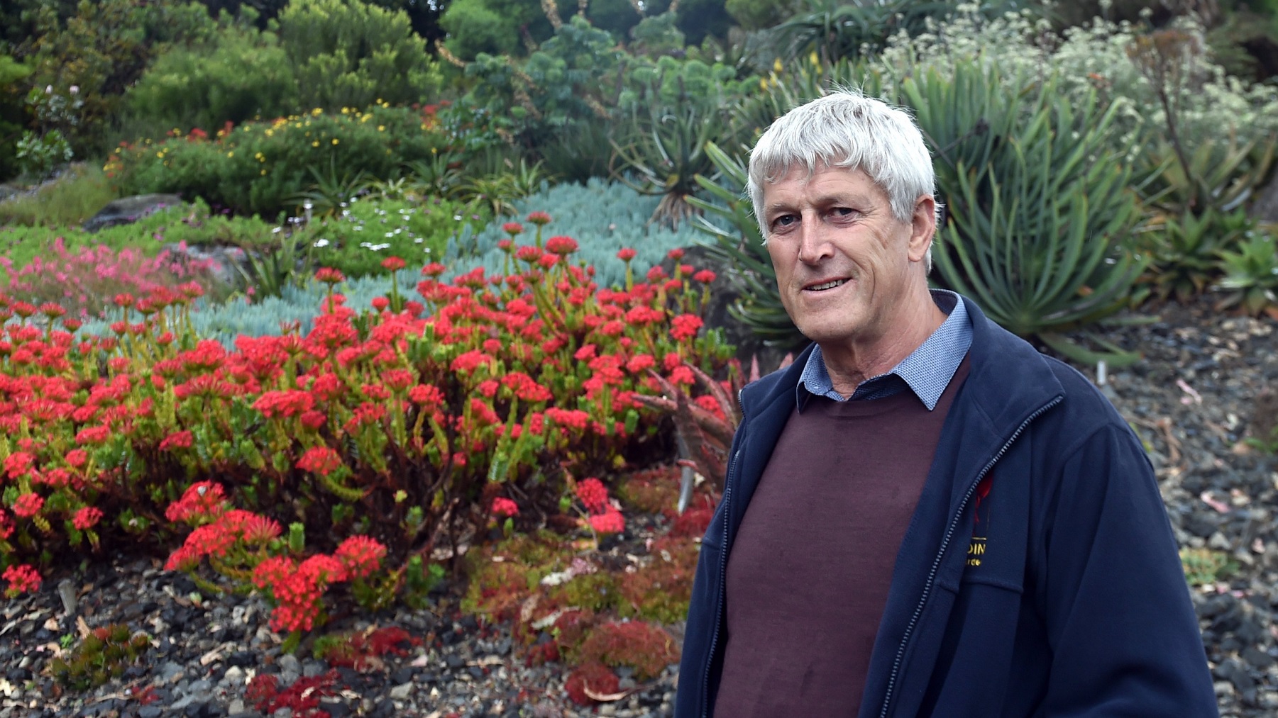 Alan Matchett at Dunedin Botanic Garden, where he has worked for more than four decades, much of...