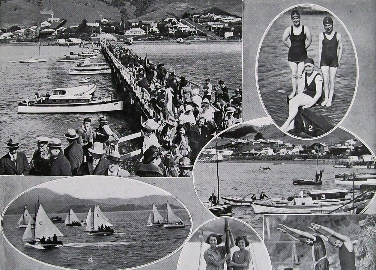 Scenes from the Broad Bay regatta on New Year’s Day. — Otago Witness, 20.1.1925 