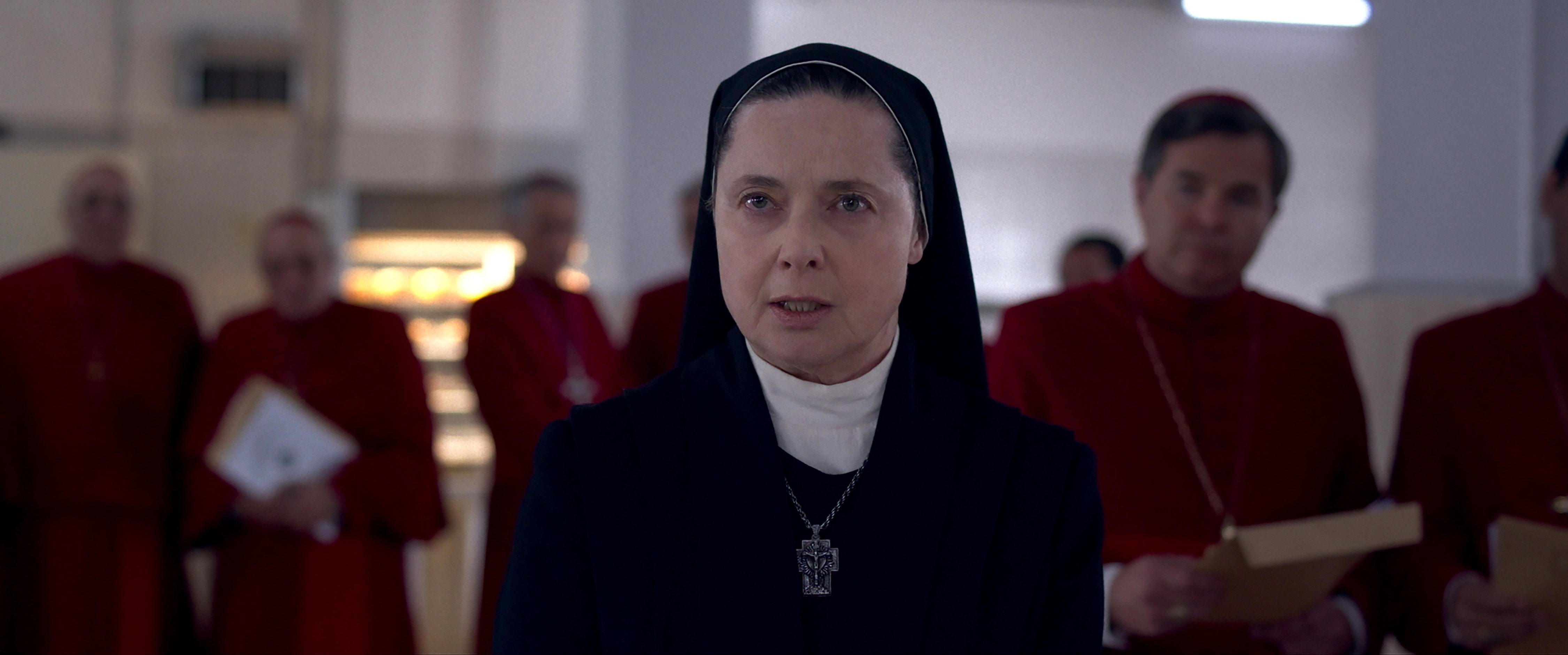 Isabella Rossellini as Sister Agnes in Conclave. Photo: Roadshow