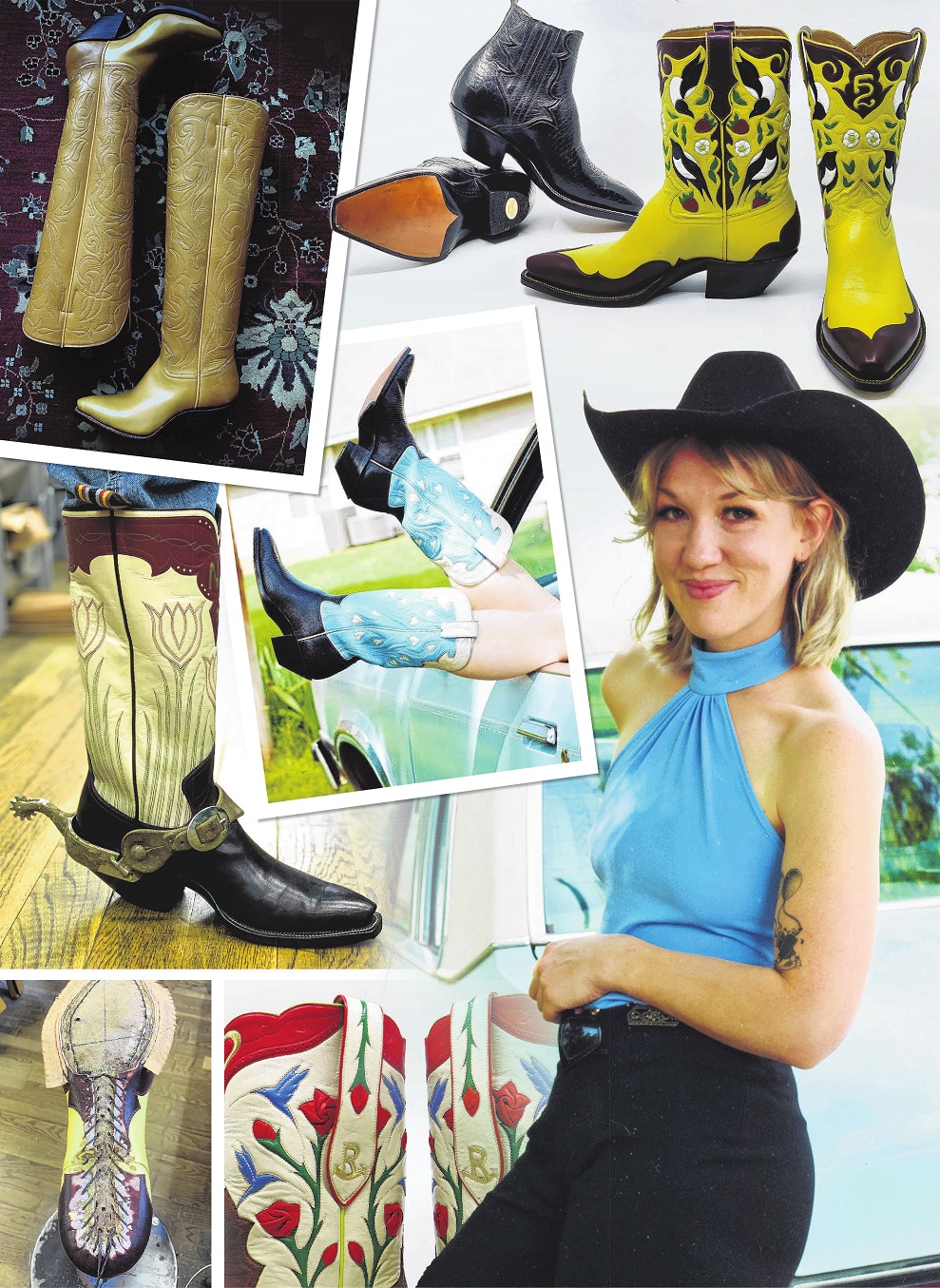 Flora Knight has found her forte crafting boots. Photos: supplied