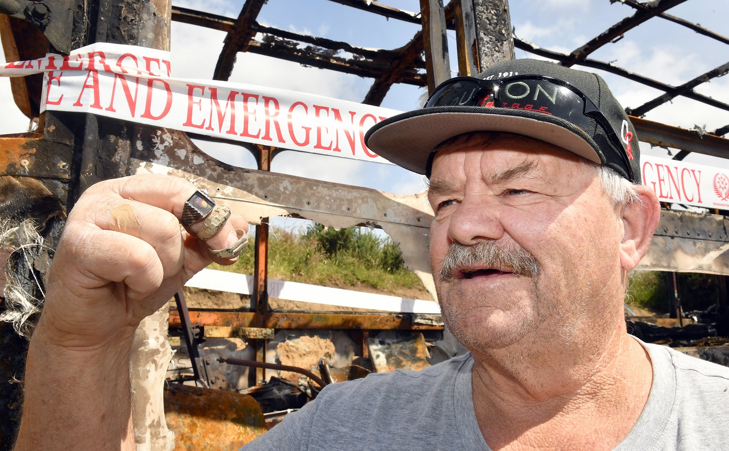 Dunedin resident Gary West was reunited with rings given to him by his late wife when they were...