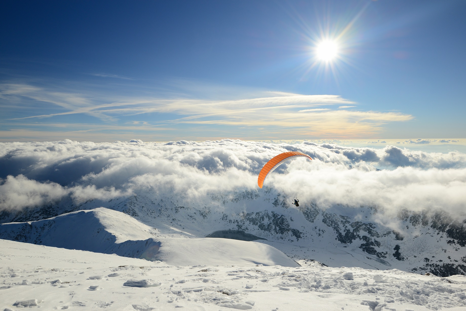 Paragliding in Bulgaria. Photo: Getty Images