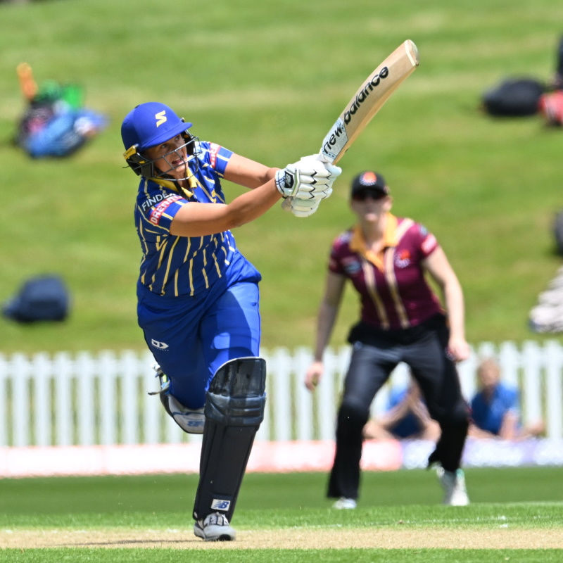 Otago Sparks batter Suzie Bates in action during the Super Smash cricket game against the...