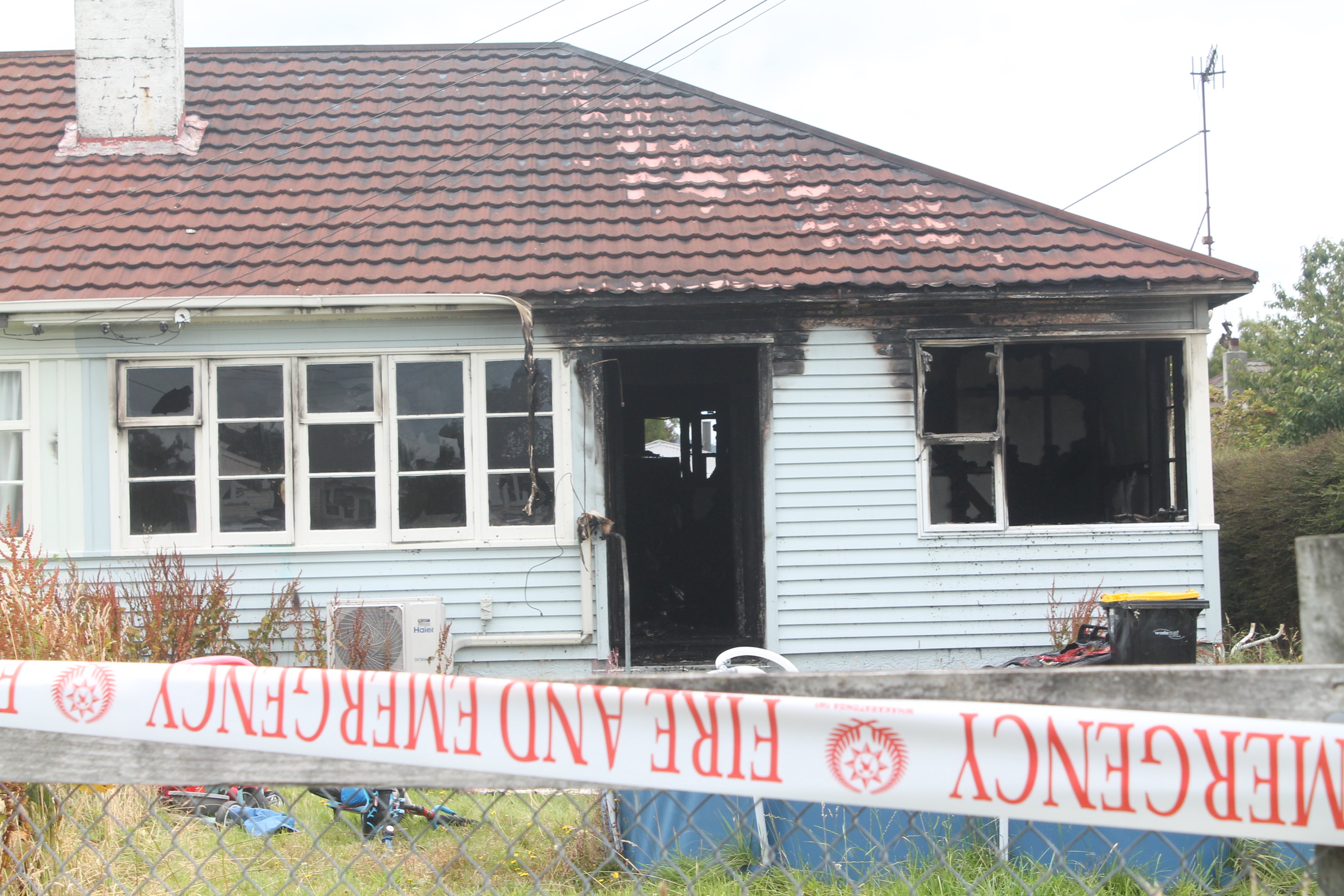 A family managed to escape with their lives following a house fire in Gore yesterday morning....