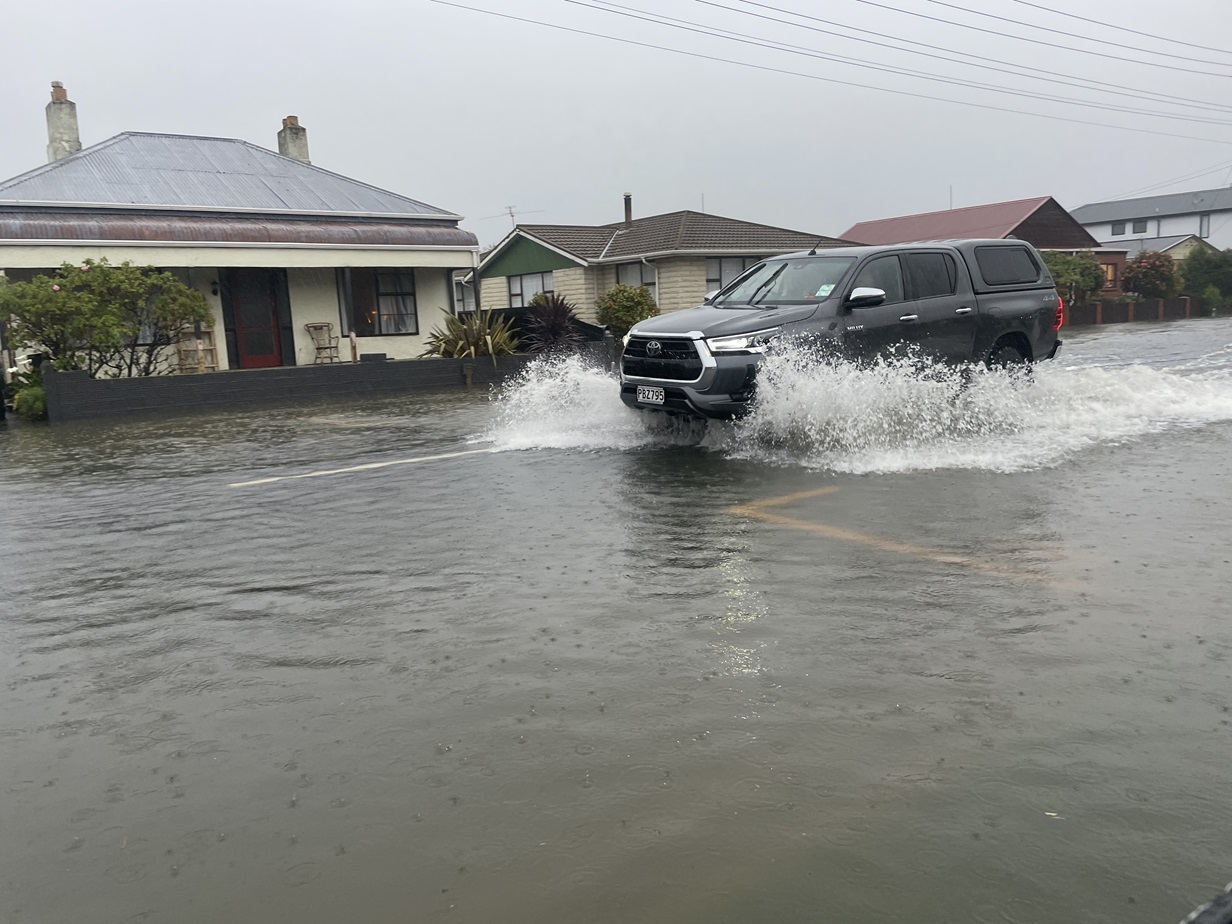 Flooding in South Dunedin in October last year. File photo