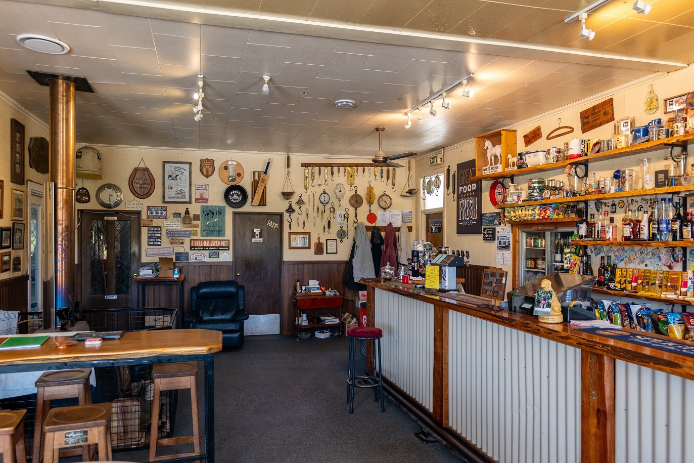 Inside the Becks White Horse Hotel.