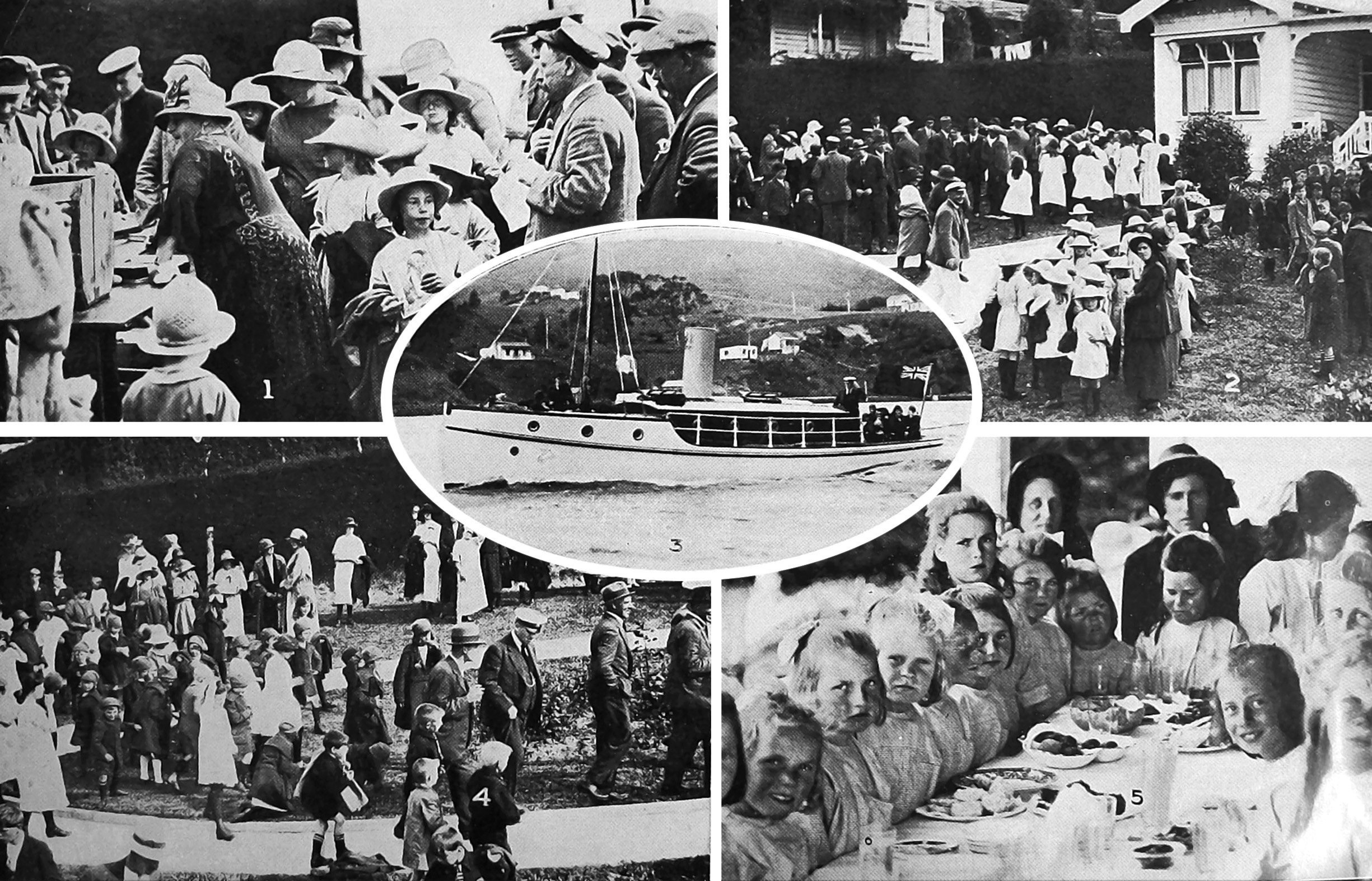 A day out organised by the Otago Yacht and Motor Boat Club for children of Dunedin's orphanages,...