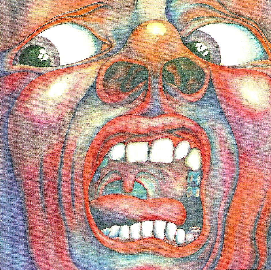 Cover of King Crimson’s debut album In the Court of the Crimson King.