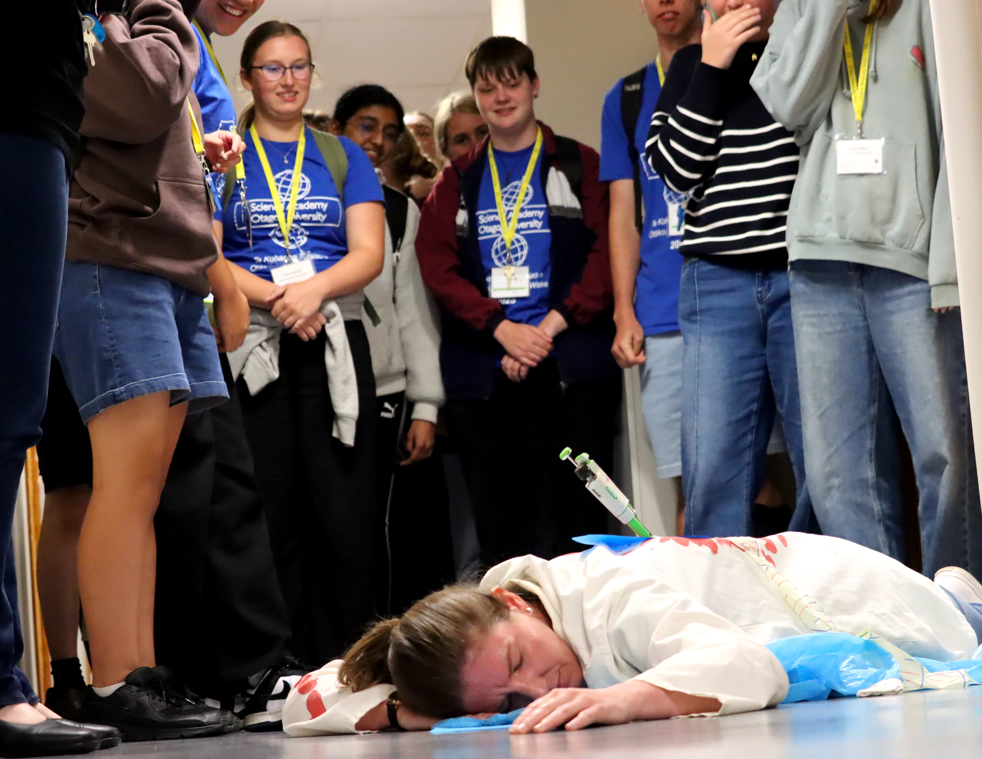 Students taking part in the University of Otago Science Academy are tasked with solving a murder...