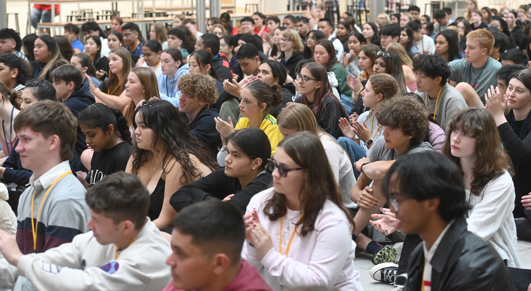 University of Otago vice-chancellor Grant Robertson welcomes 396 secondary school students to the...