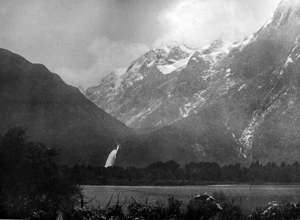 The Lady Bowen Falls, Milford Sound, proposed for hydroelectric development to power an adjacent...