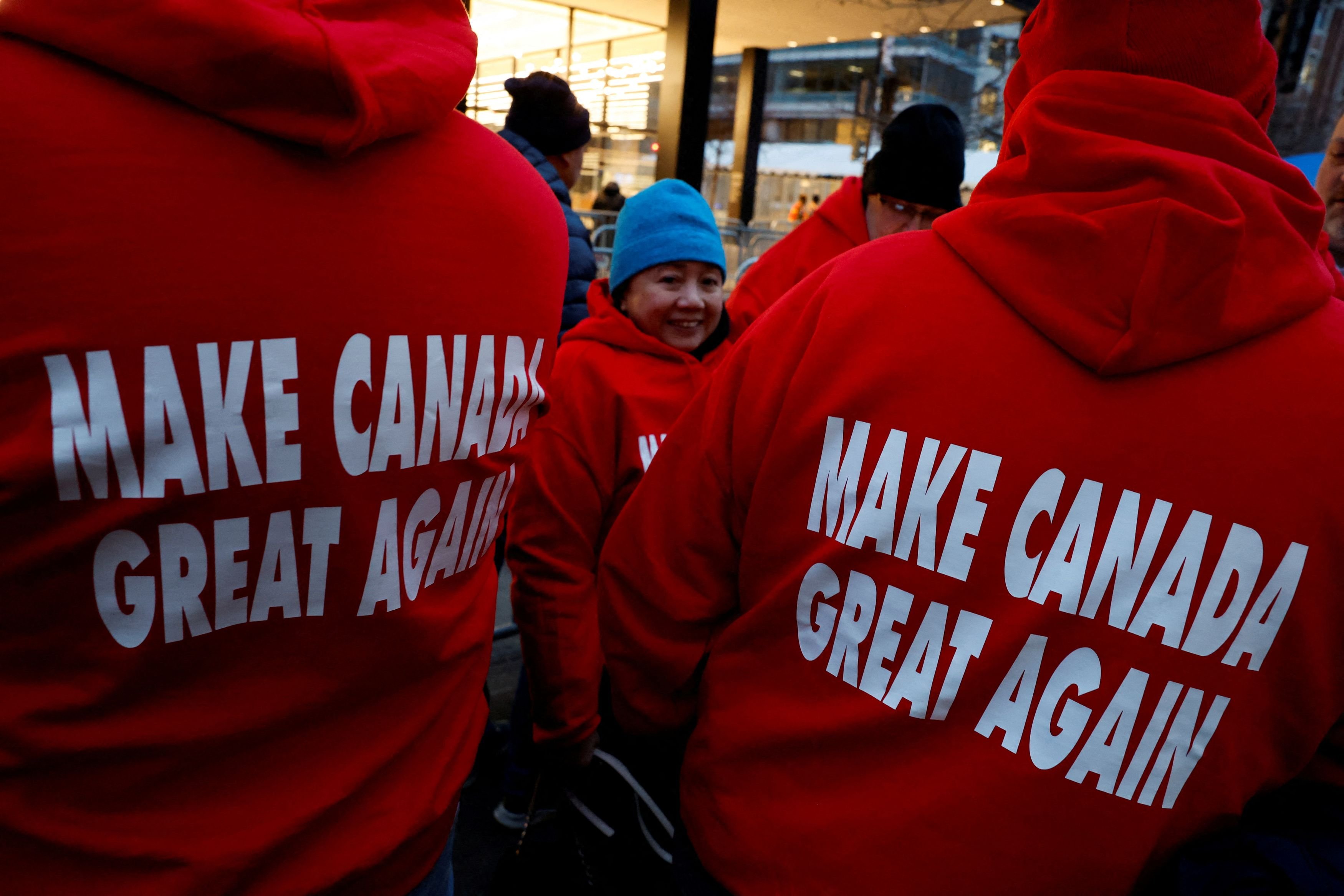 Canadians at Donald Trump’s inauguration. PHOTO: REUTERS