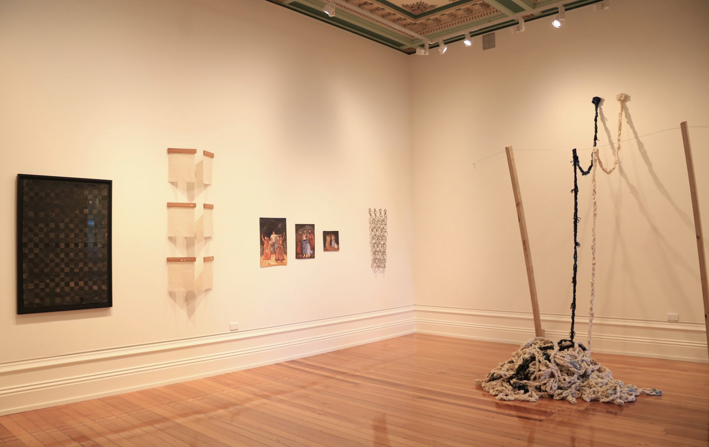 Poipoia te Kākano [installation view]. Allison Beck, Megan Brady, Kate Stevens West, Jess...