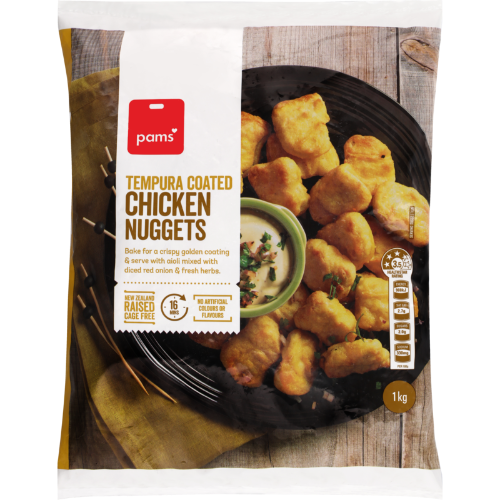 The affected product was 1kg bag of Pams Tempura Coated Chicken Nuggets with a best-before date...