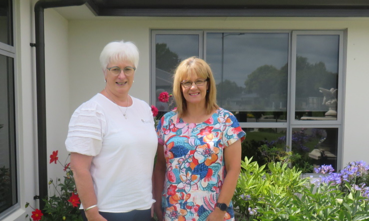 Lochlea Lifestyle Resort office manager Sue Gluyas (left) and Advance Ashburton Community...