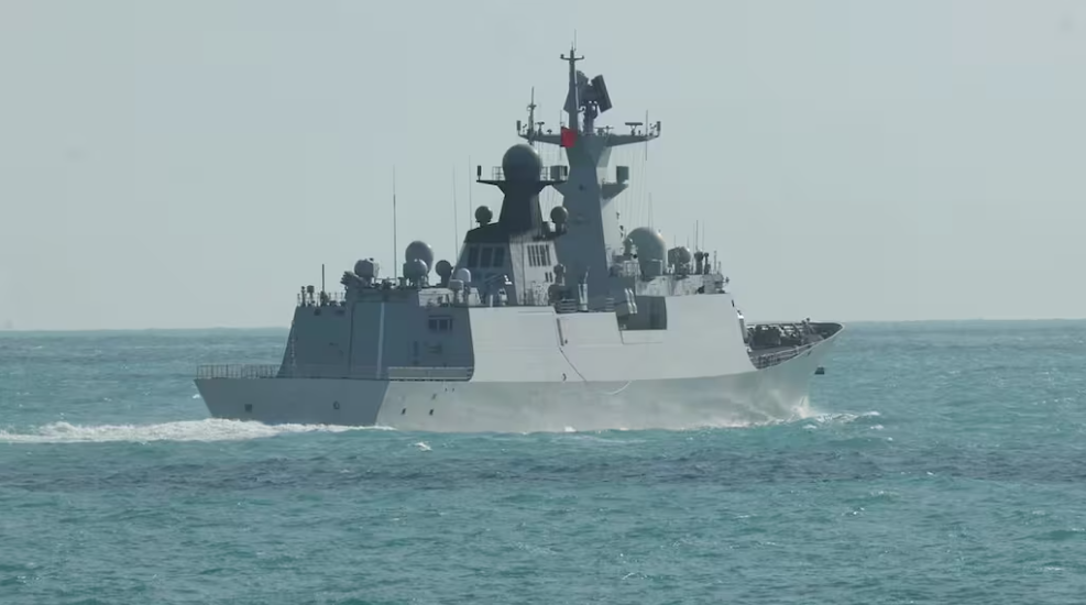 The Jiangkai-class frigate Hengyang was among the Chinese flotilla sailing east of Sydney. Photo:...