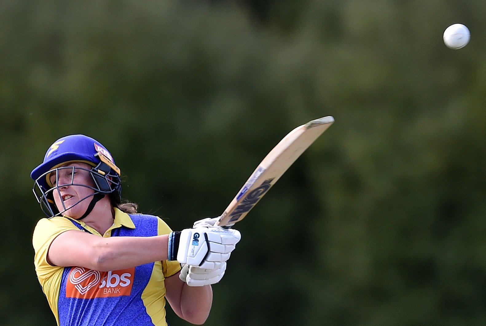 Otago captain Felicity Robertson bats during a Hallyburton Johnstone Shield game against Central...