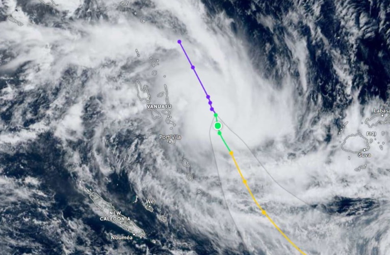 The category 1 system is expected to intensify into a category 2 system overnight. Photo: Zoom...