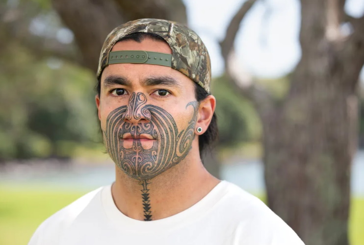 Eru Kapa-Kingi, photographed on the Lower Treaty Grounds at Waitangi, February 2025. Photo: RNZ /...