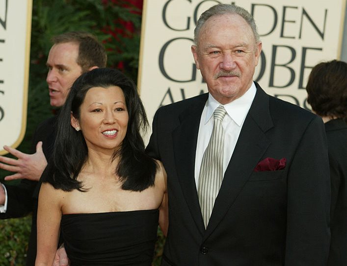 Gene Hackman  and wife Betsy Arakawa at the Golden Globe Awards in this 2003 file photo. Photo:...