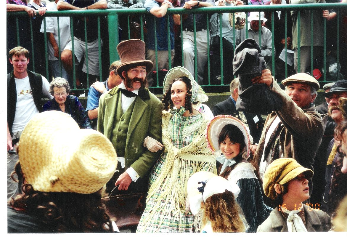 A re-enactment of early colonial life at Pilgrims Rock in Lyttelton during the 150th anniversary...