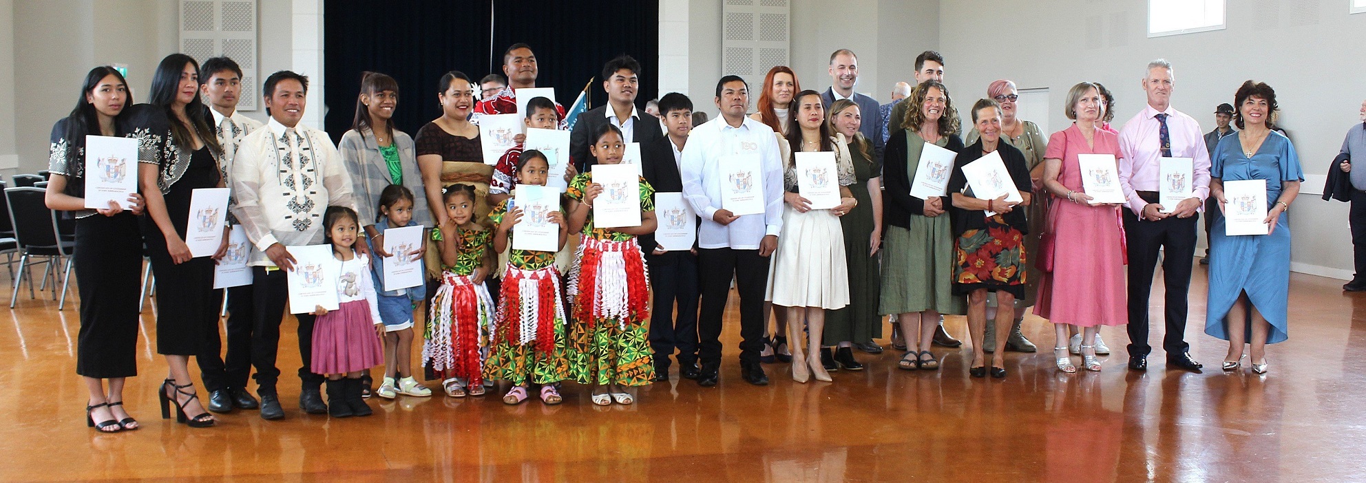 Southland District  Mayor Rob Scott welcomed 24 new citizens from nine  nations at a citizenship...