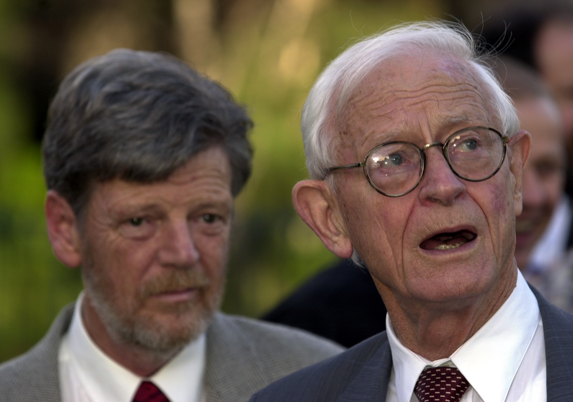 Professor Jim Simpson, then head of the University of Otago chemistry department, shows Nobel...