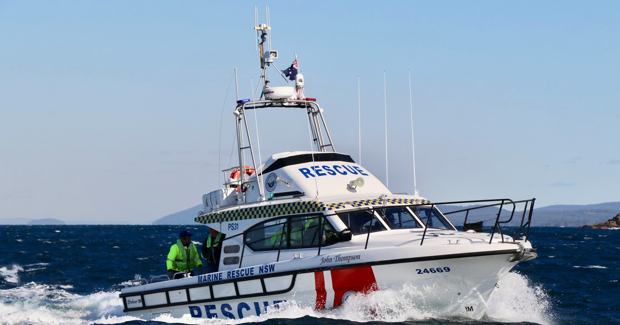 Fast-moving currents hampered the search for Paul Barning. Photo: Marine Rescue Port Stephens via...