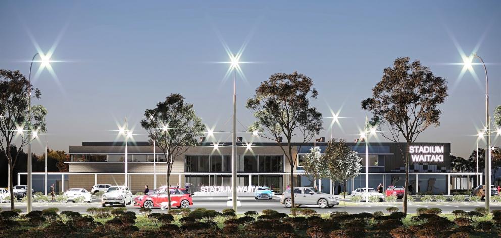 A concept design of the Network Waitaki Events Centre, which has been given the go-ahead by the...