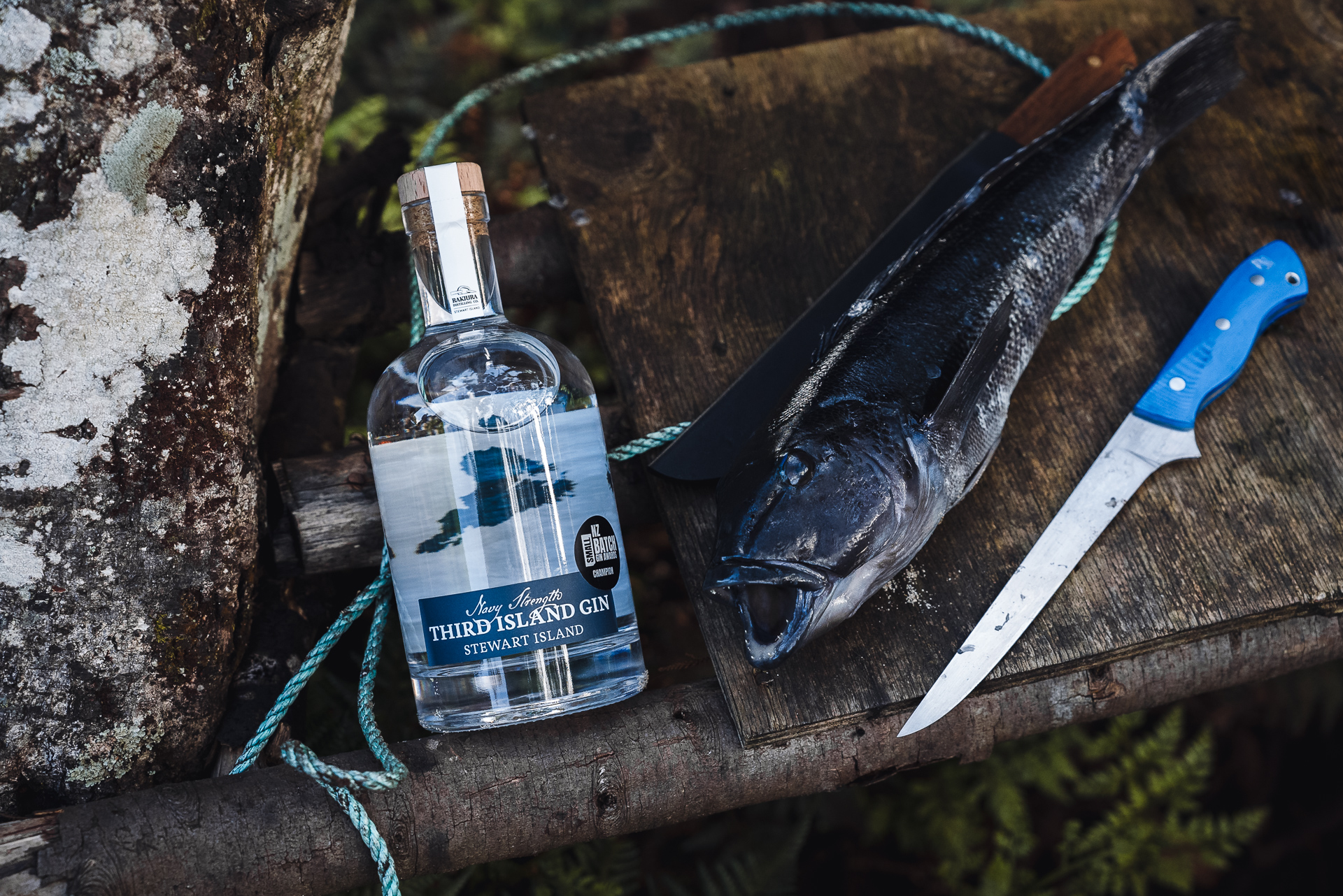 The award-winning Third Island Navy Strength gin.