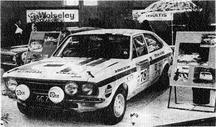 The Heatway Rally Morris Marina 1.8 TC Coupe rally car is shown on display at the Christchurch...