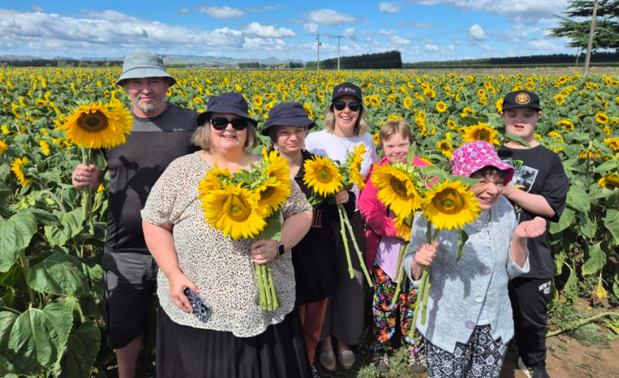 The Paul Hunter Centre love visiting the sunflowers, and Charlotte (centre) has been teaching...