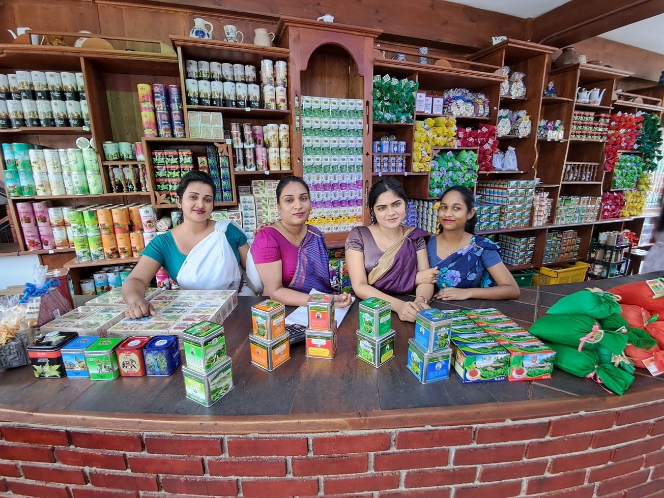 The tea ladies at Gangarama Factory. Photo: Mike Yardley