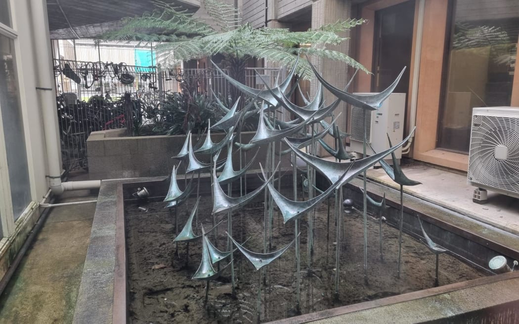 Health NZ has said John Middleditch's 'Water Sculpture' will not be moved to the new Dunedin...