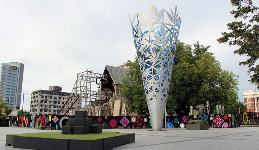 The Chalice artwork in Christchurch's Cathedral Square. Photo: Wikicommons