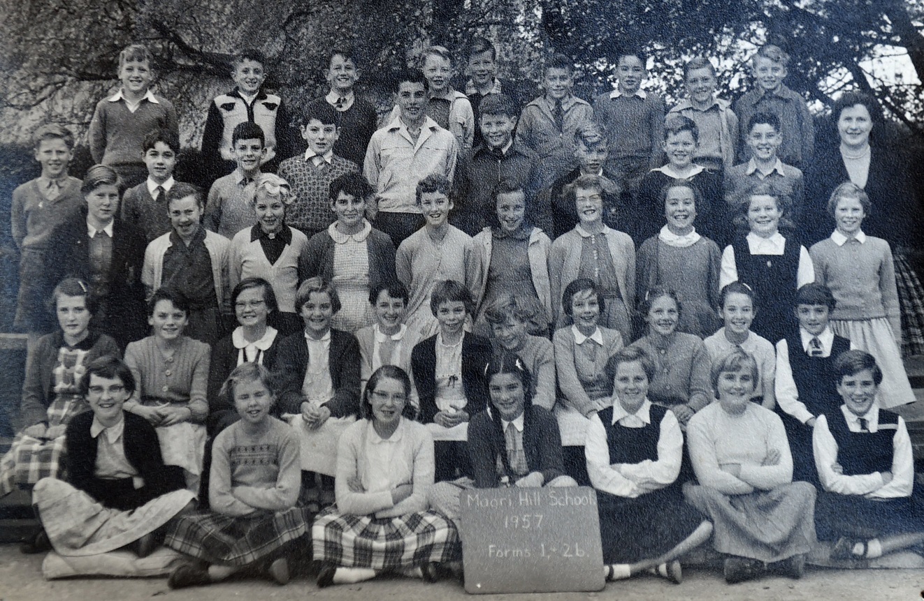 The Maori Hill School Class of 1958's form photo, taken in 1957. Photo: supplied