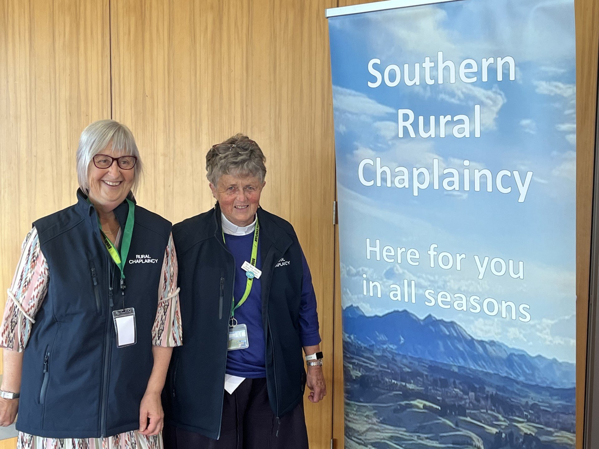 Alison Moore (left) is the newly commissioned rural chaplain for the Gore District, where she...