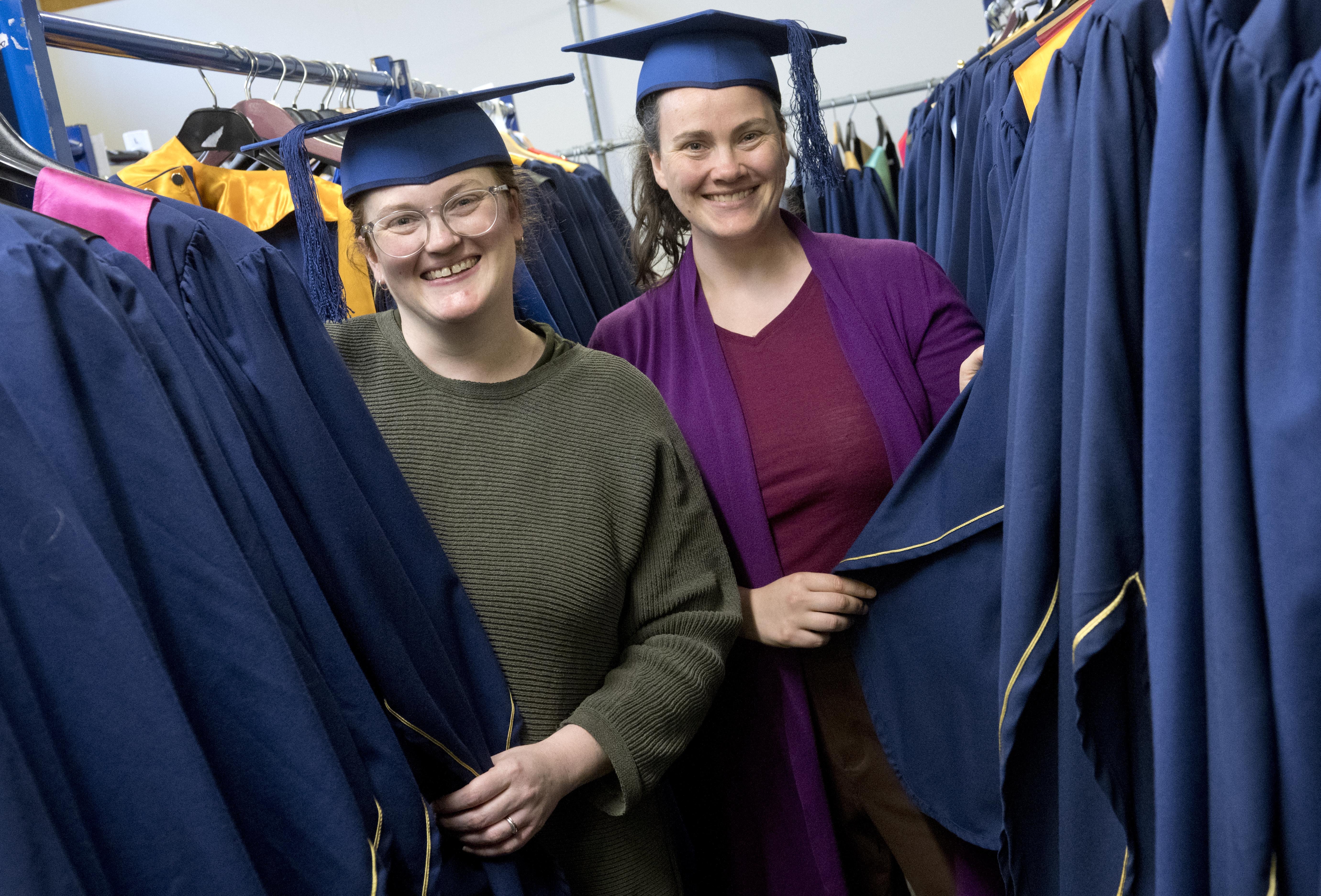 Te Pūkenga — Otago Polytechnic engineering technologies lecturers Hana Cadzow (left) and Joelle...