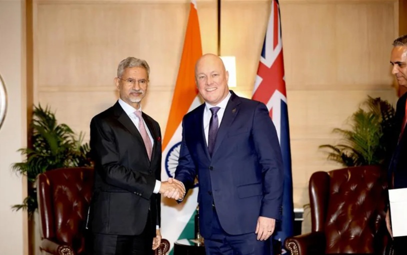 Christopher Luxon with Dr. Subrahmanyam Jaishankar - India's Minister of External Affairs. Photo:...