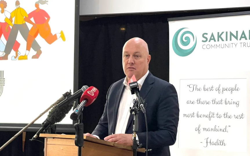 Prime Minister Christopher Luxon says there is no place for Islamophobia in New Zealand. Photo: RNZ