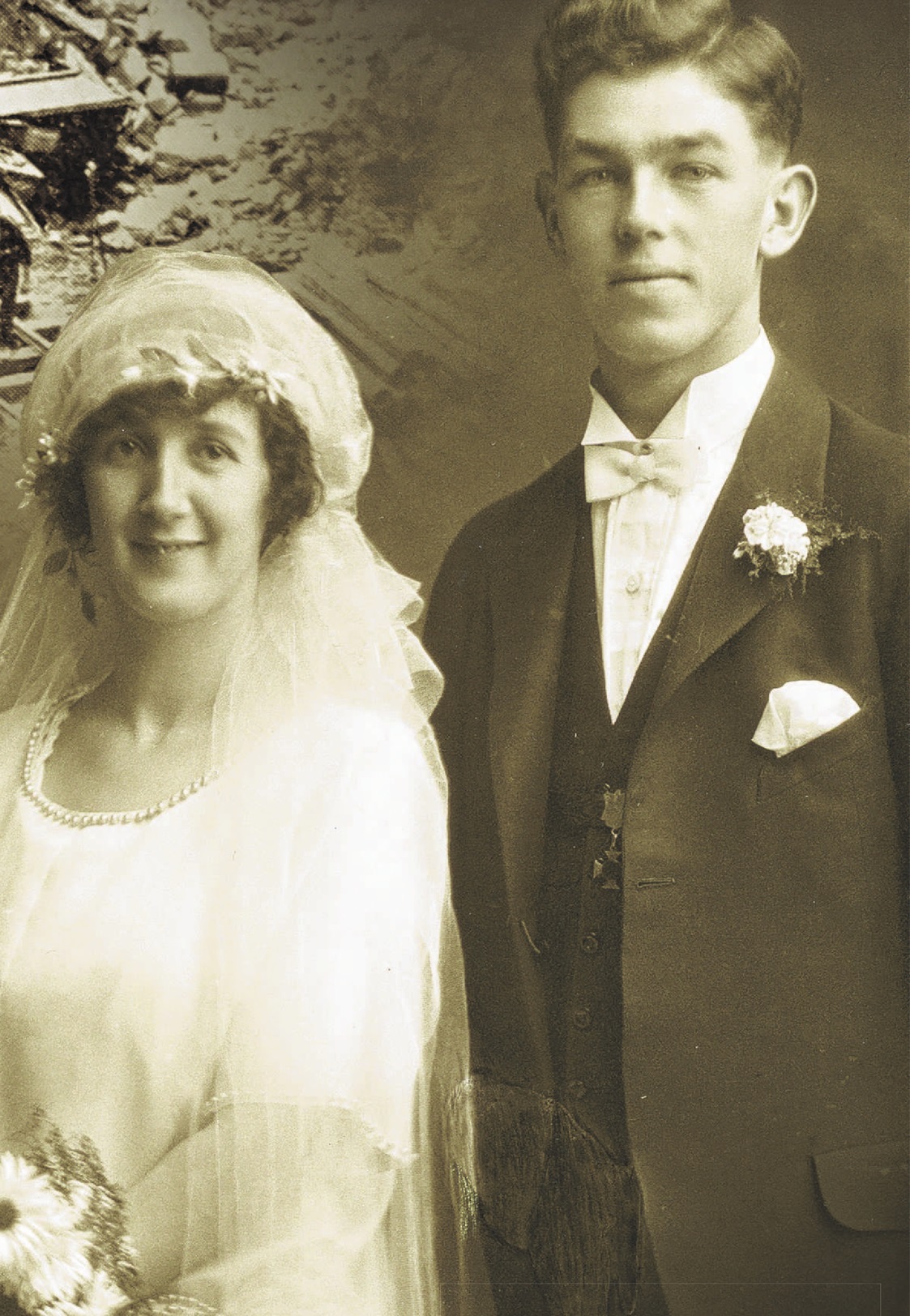 Alma and Roy Tuck on their wedding day. Photos: supplied/Otago Witness