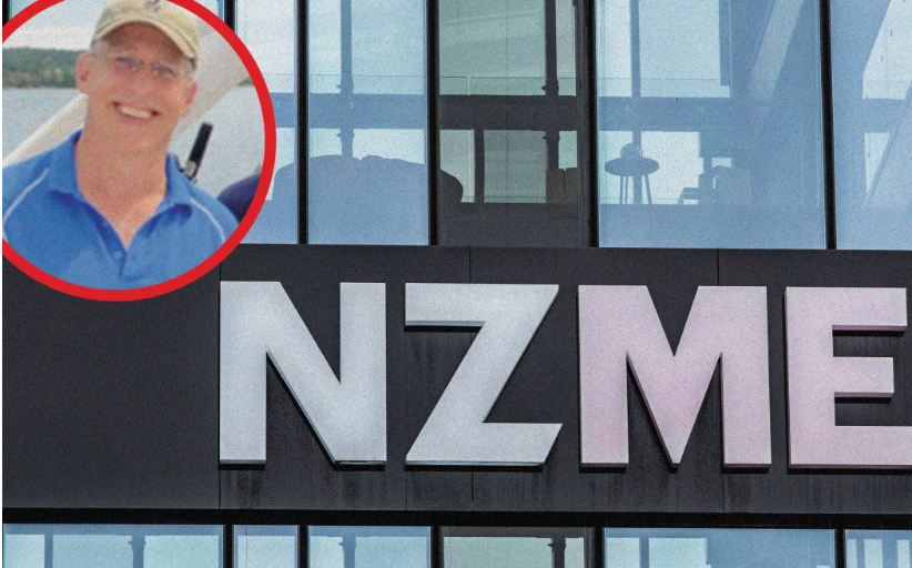 Jim Grenon (inset) has signalled his intentions to sack the NZME board. Photos: Supplied via RNZ